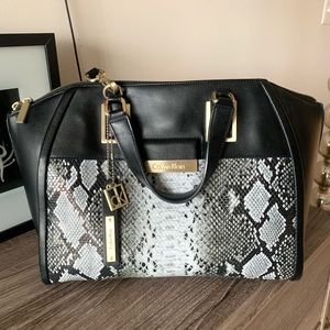 Calvin Klein snakeskin bag, excellent condition!